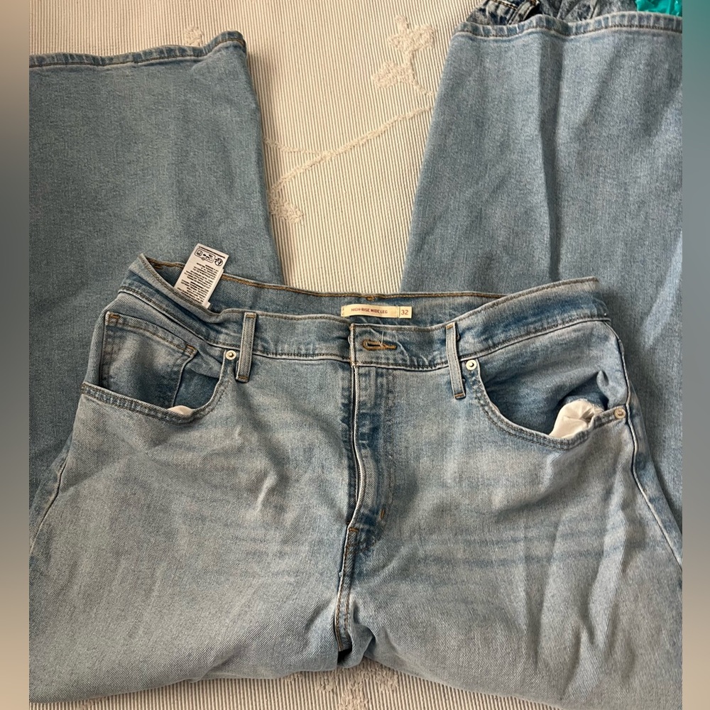 Levi's Light Blue Flare & Wide Leg Jeans